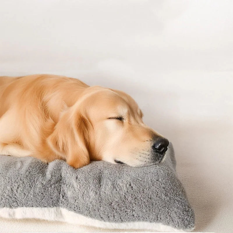 Extra large plush dog bed sofa for small to large dogs