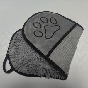 Quick-dry coral fleece bath towel for dogs and cats