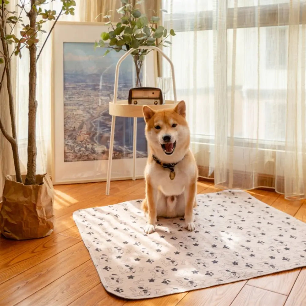 Reusable washable absorbent puppy training pads with anti-slip base