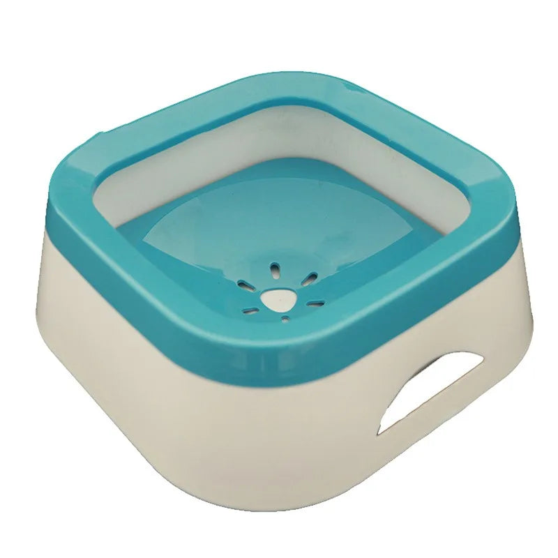 Anti-splash 1L plastic water bowl for dogs and cats