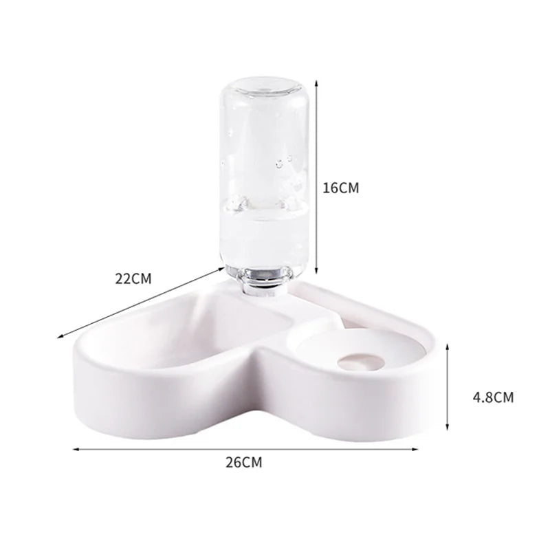 Multi-functional drinking and feeding bowl for dogs and cats