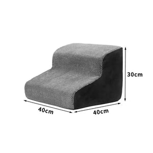 Foldable non-slip pet steps and ramp for dogs and cats