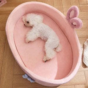 Detachable washable pet bed for dogs and cats, soft and warm for all seasons