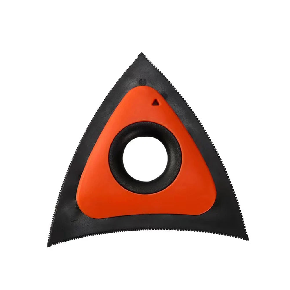 Reusable triangular pet hair remover brush for furniture and carpets