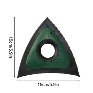 Reusable triangular pet hair remover brush for furniture and carpets