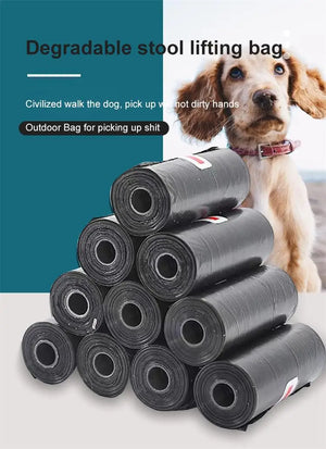 Thick tear-resistant dog poop bags, 10 roll pack
