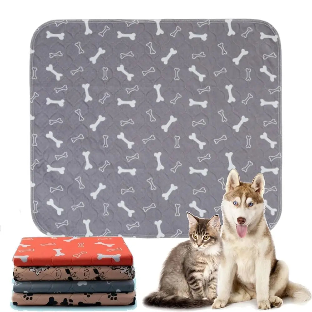 Reusable washable absorbent puppy training pads with anti-slip base