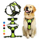 Reflective breathable nylon vest harness for small to large dogs