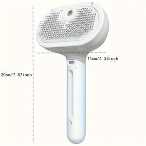 Spray mist dematting grooming comb for dogs and cats