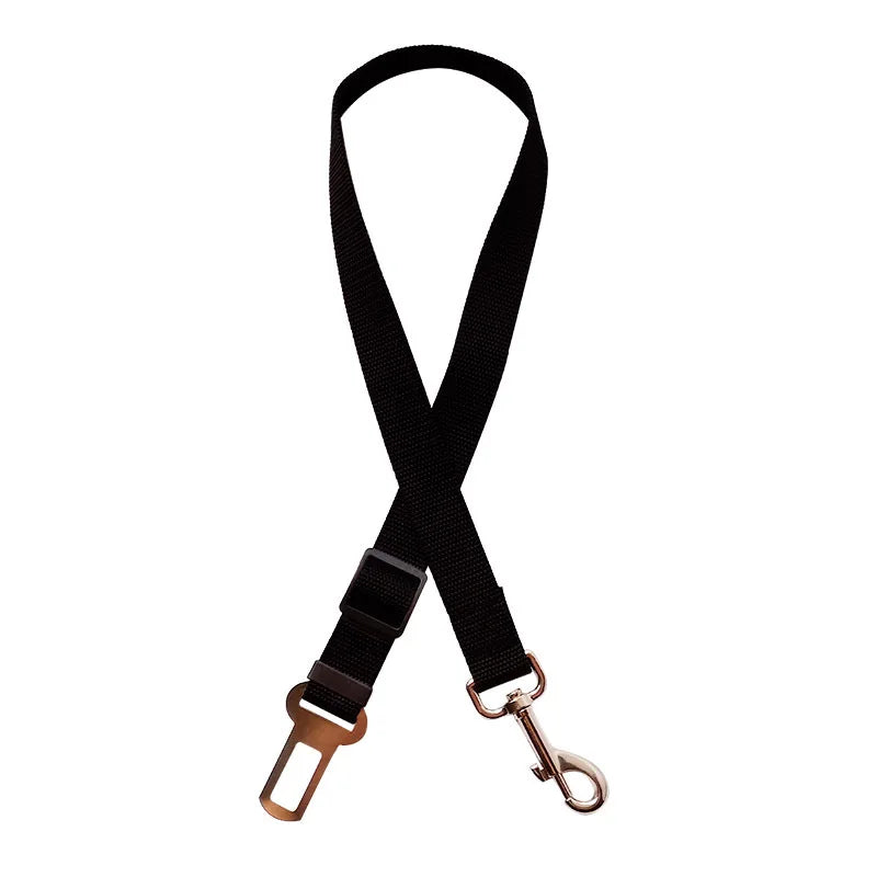 Adjustable car seat belt safety clip for dogs and cats