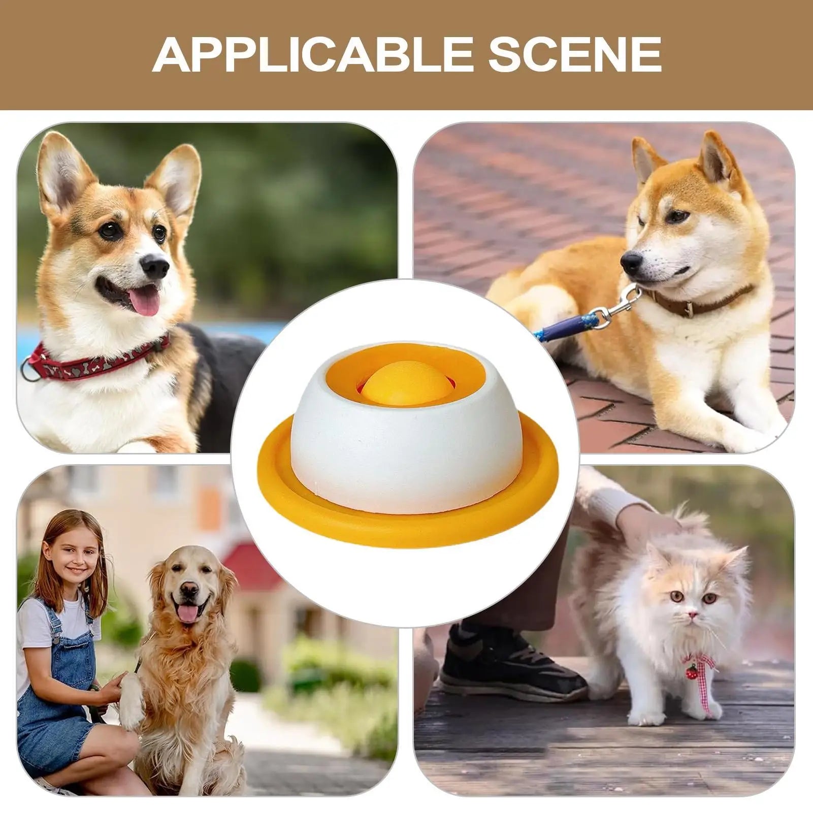 Anti-tip slow lick mat toy for dogs and cats