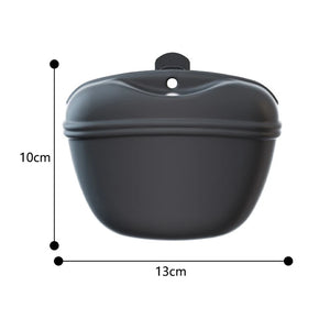 Silicone treat waist bag for outdoor dog training