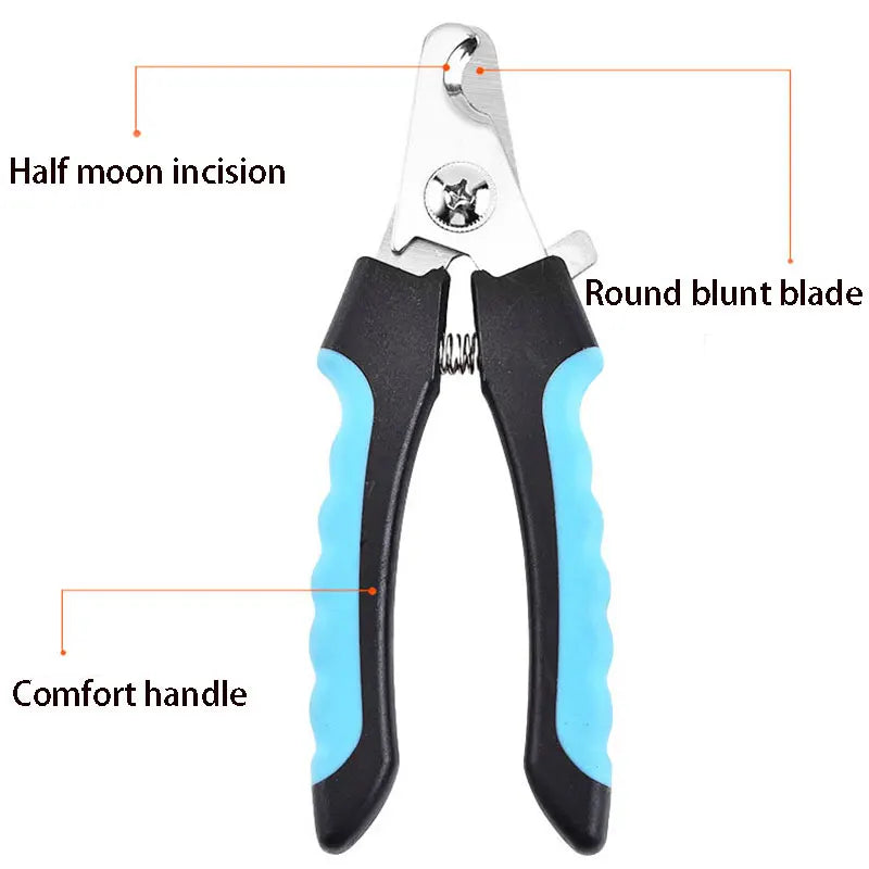 Stainless steel nail clippers for dogs and cats
