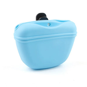 Silicone treat waist bag for outdoor dog training