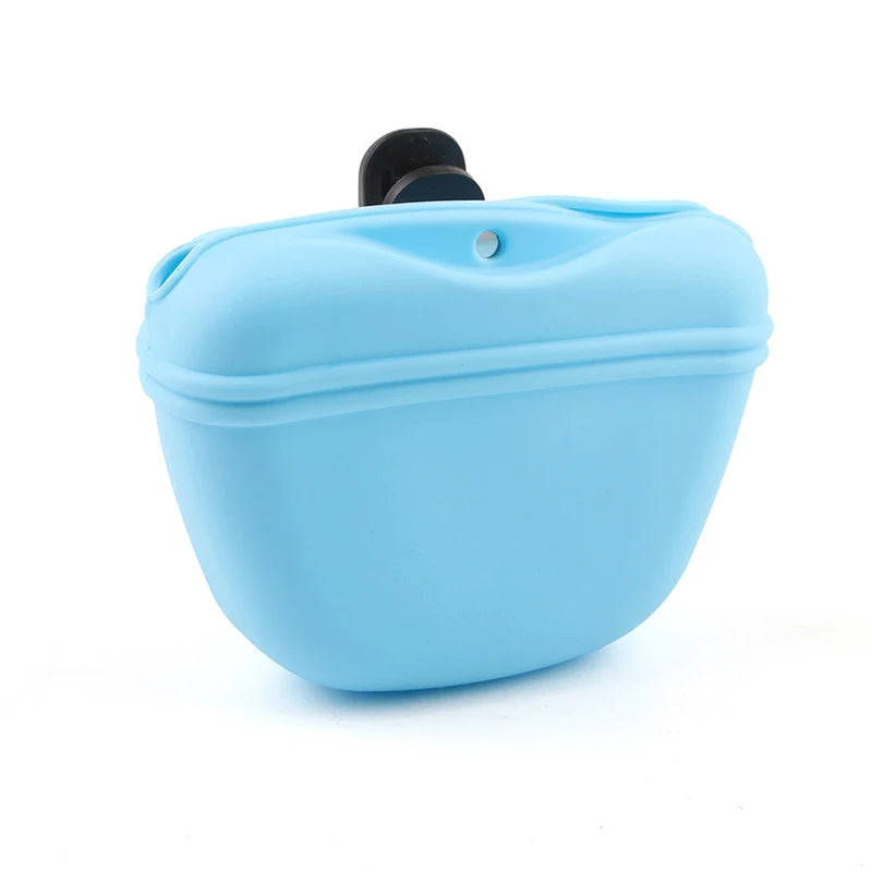 Silicone treat waist bag for outdoor dog training