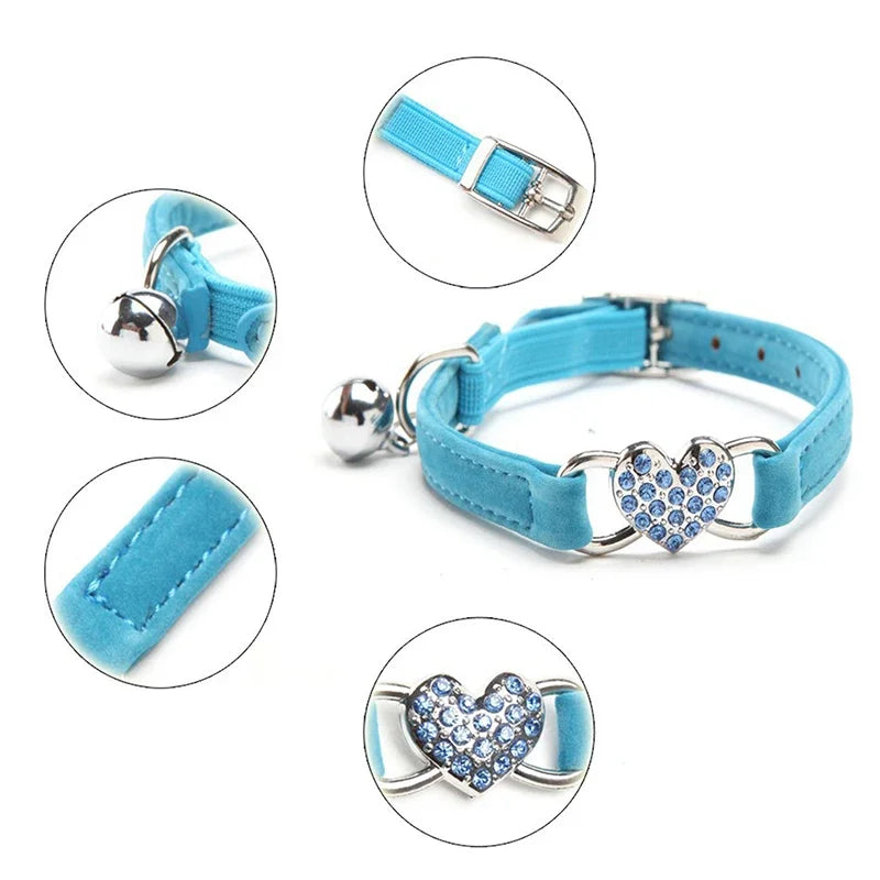 VelvetHeart Cat Collar - GoPoofy