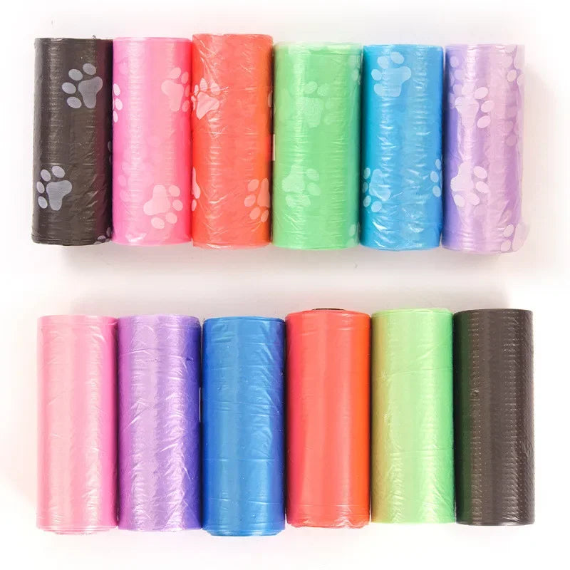 Biodegradable leak-proof waste bags for dog walks