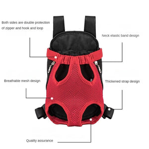 Breathable mesh pet carrier backpack for small dogs and cats