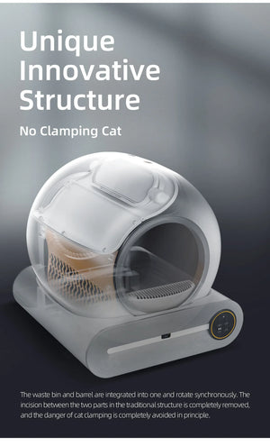 Self-cleaning automatic smart litter box for cats