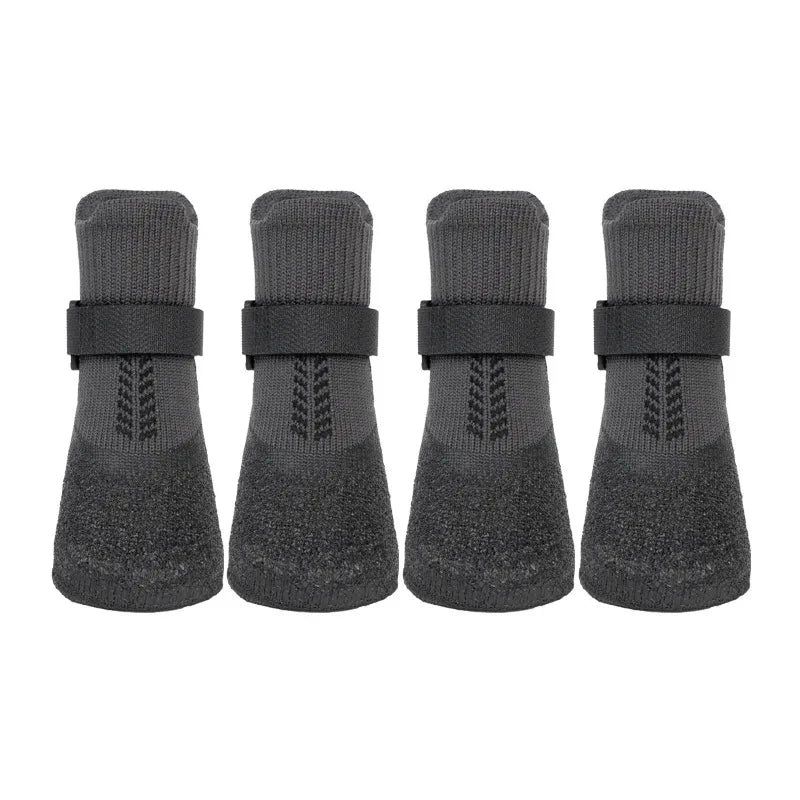 Antifreeze snow boots with soft lining for dog paw protection