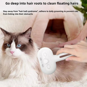 Spray mist dematting grooming comb for dogs and cats