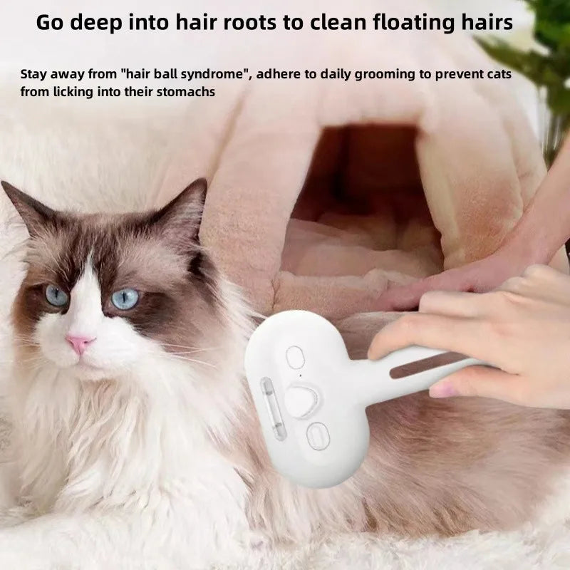 Spray mist dematting grooming comb for dogs and cats
