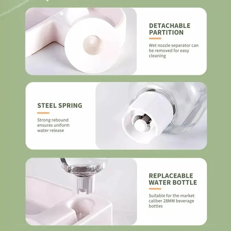 Multi-functional drinking and feeding bowl for dogs and cats