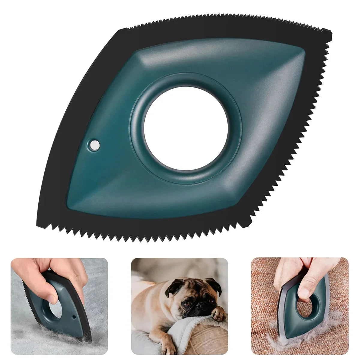 4-mode reusable pet hair remover brush for dogs and cats