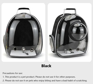 Transparent bubble backpack pet carrier for cats and small dogs