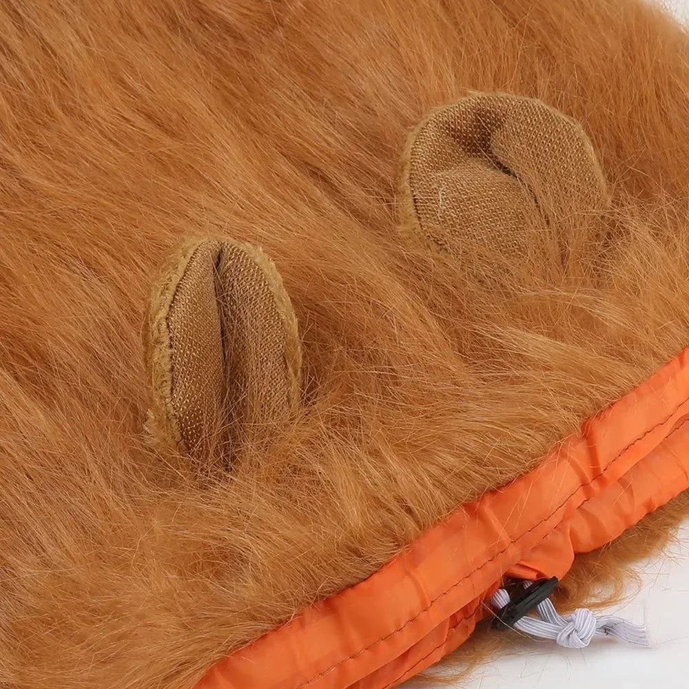 Lion mane costume wig for medium to large dogs