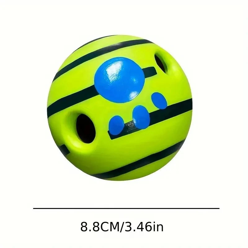 Interactive giggle ball toy for dog IQ training and play