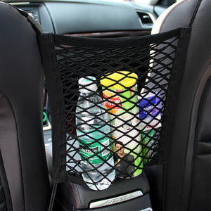 Mesh car back seat barrier for dogs