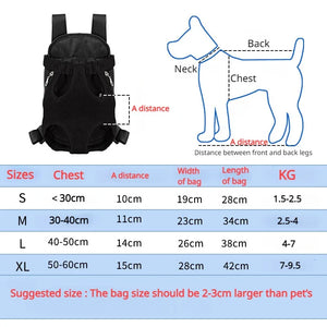 Breathable mesh pet carrier backpack for small dogs and cats