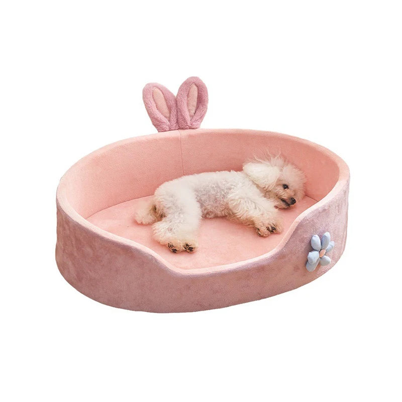 Detachable washable pet bed for dogs and cats, soft and warm for all seasons