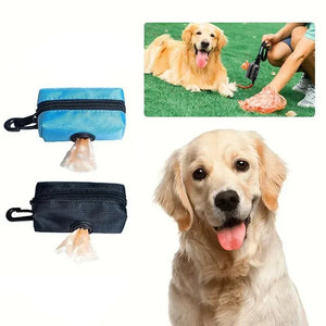 Waterproof zip-lock waste bag dispenser for dogs