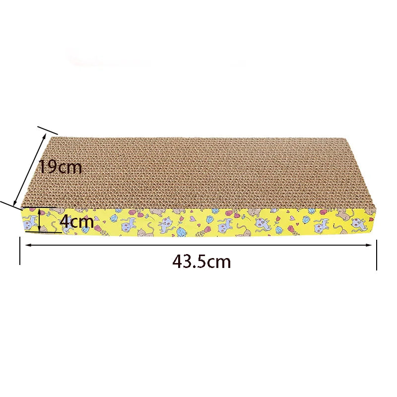 Reversible corrugated cardboard scratching pad for cats