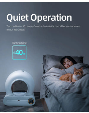 Self-cleaning automatic smart litter box for cats