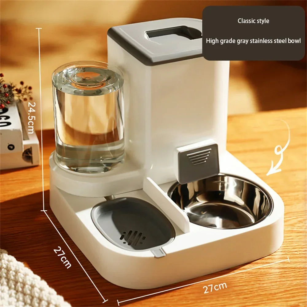 Auto Pet Feeder with Drinking Fountain - GoPoofy