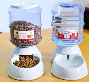 Dual Pet Feeder & Drinking Fountain - GoPoofy