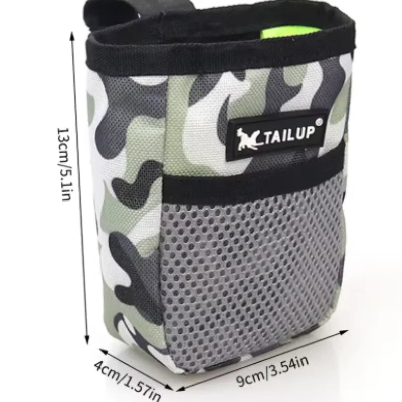 Portable training treat waist bag for dogs