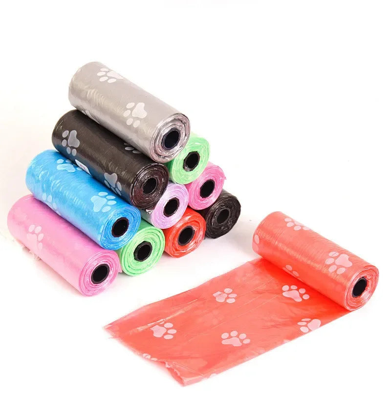 Biodegradable leak-proof waste bags for dog walks