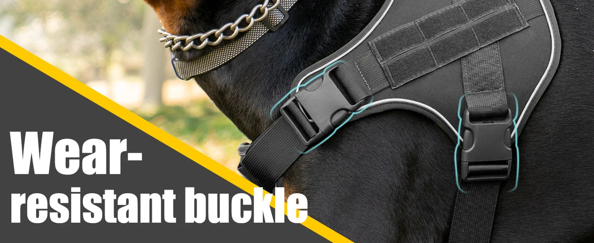 Reflective tactical-style training vest harness for dogs