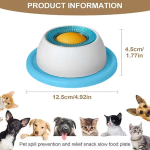 Anti-tip slow lick mat toy for dogs and cats
