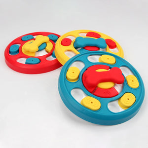 Interactive slow feeder puzzle bowl for dogs
