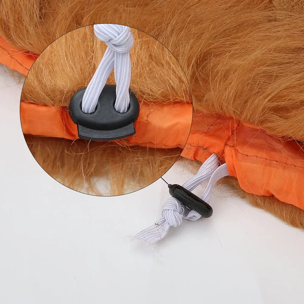 Lion mane costume wig for medium to large dogs