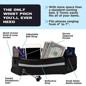 Hands-free reflective dog leash with adjustable waist belt