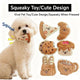 Plush squeaky toy for small dogs and puppies