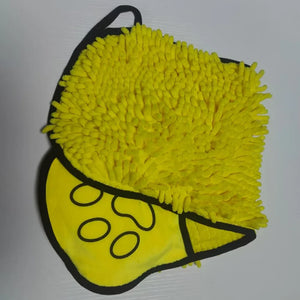 Quick-dry coral fleece bath towel for dogs and cats