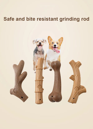 Bamboo dental chew toy for dogs to support teeth cleaning