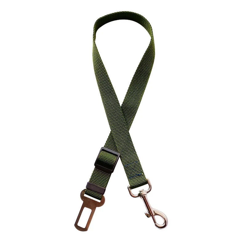Adjustable car seat belt safety clip for dogs and cats